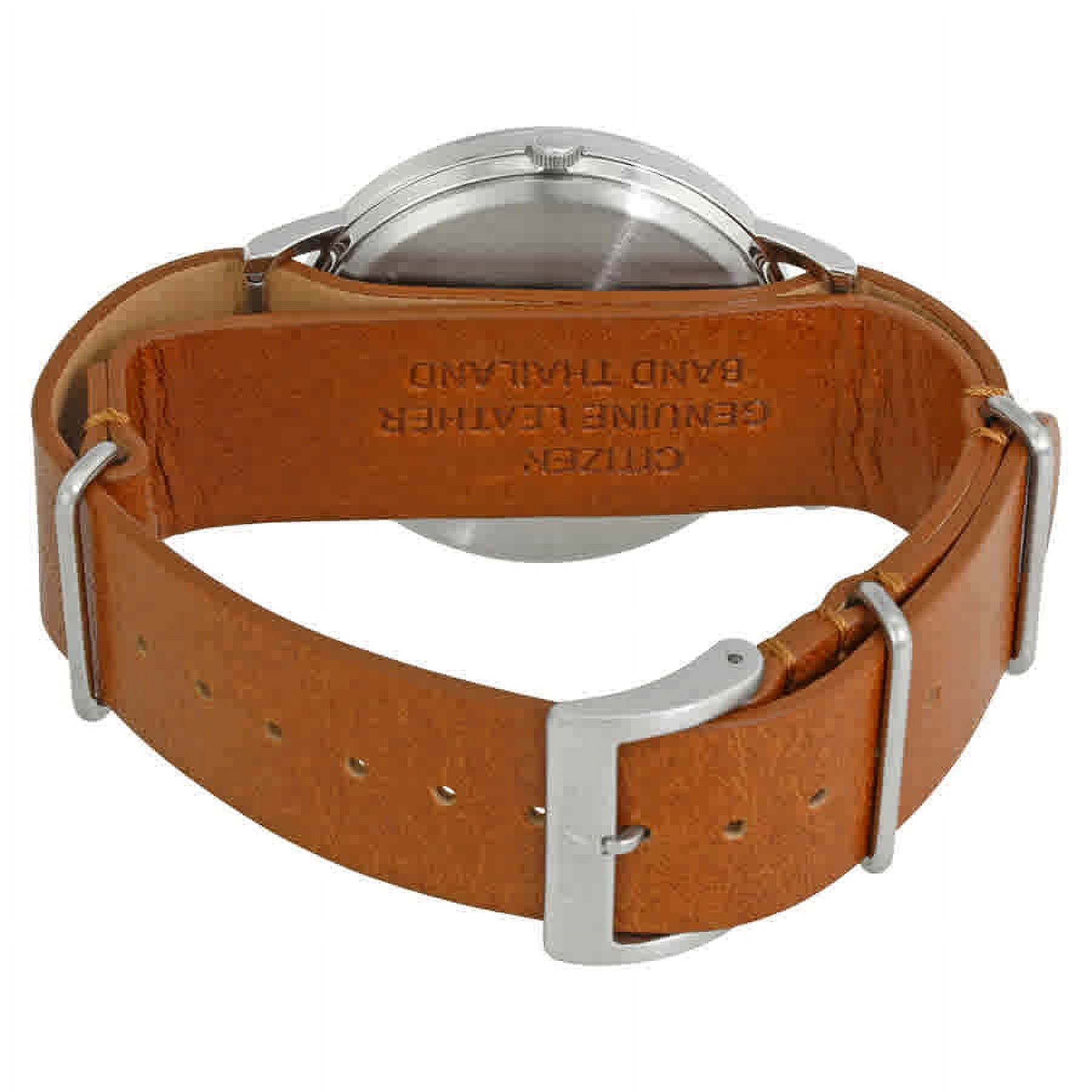 Citizen Men's Eco-Drive Leather Watch BJ6500-04E