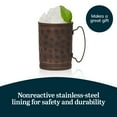 thumbnail image 3 of Libbey 14 Ounce Moscow Mule Mugs with Handle, Hammered Finish Moscow Mule Cups Set of 4 , Copper Cups for Drinking Iced tea, Water and More, 3 of 4