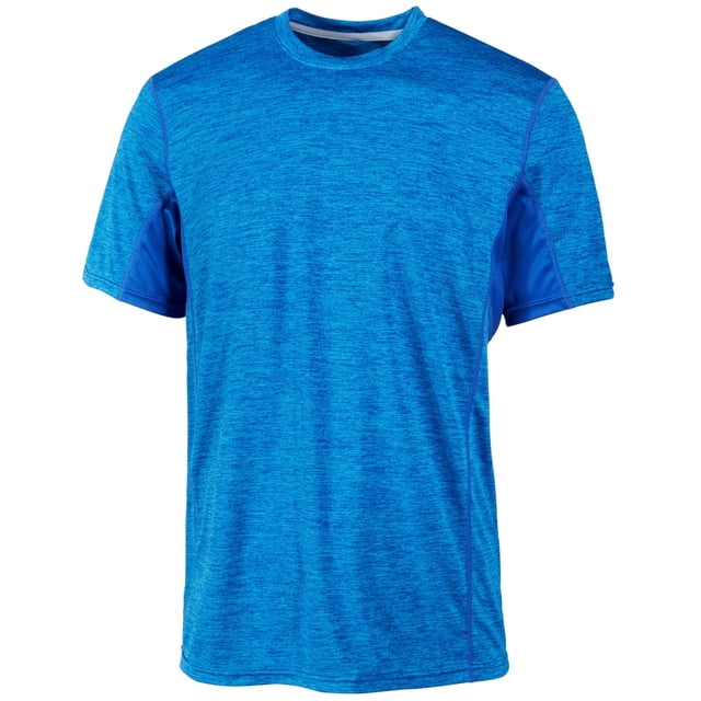 Camiseta básica de rendimiento de ideología para hombre, azul, XX-Large
