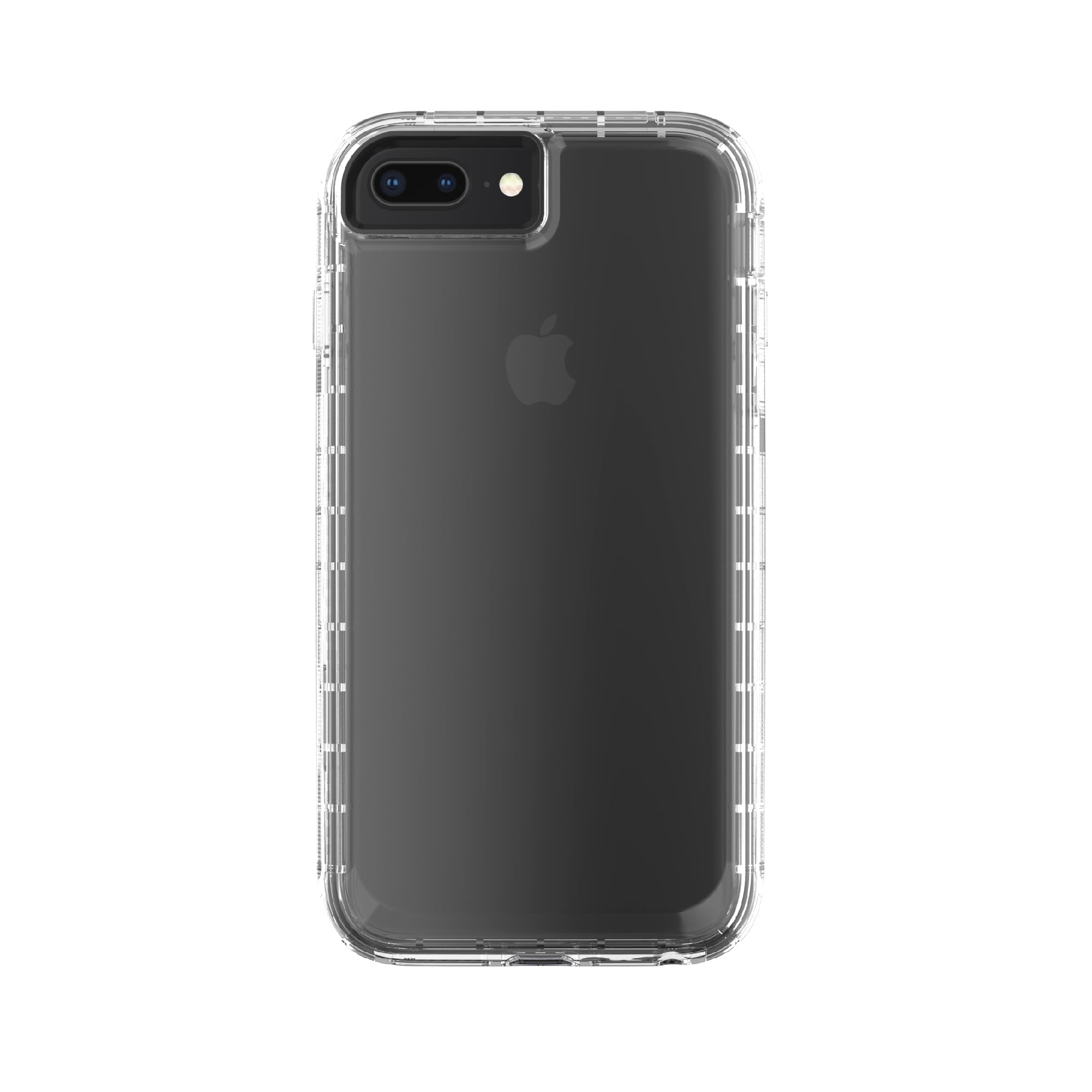 onn. Rugged Phone Case for iPhone 6 Plus, 7 Plus, 8 Plus, Clear