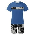 thumbnail image 2 of Mangas de Mano para Hombres, Impresión Hawaiana Suelta Casual, Pantalones Cortos Deportivos de Cintura Elástica Y Set de Blusa, 2 of 5