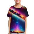 thumbnail image 2 of KyCheLot Boys T Shirts Fashion Printed Colorful Short Sleeve Crewneck Summer Shirt Tops for Kids 3-14 Years, 2 of 4