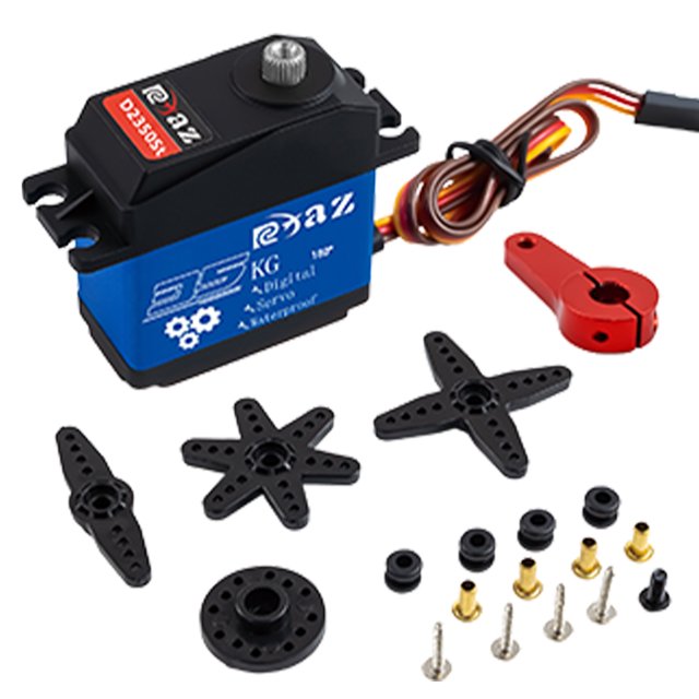 Metal Gear Servo Dirección RC 20kg 25 30 35 Impermeable 180 °