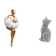 thumbnail image 5 of Figura artística de gato, escultura abstracta de resina, pieza de colección para mesa o escritorio. Ideal para sala de estar, dormitorio, estudio o es, 5 of 8