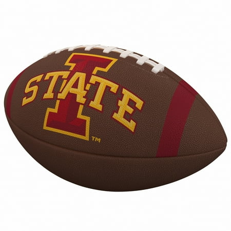 IA State Cyclones Team Stripe Official-Size Composite Football