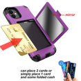 thumbnail image 3 of Flip Mobile Phone Case With Makeup Mirror, Suitable For Samsung Series Silicone Anti-drop Mobile Phone Case (black), 3 of 5