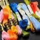 thumbnail image 3 of 12 madejas de 105 yardas de hilo de bordar matizado, 6 hebras de hilo de bordar de colores para pulseras de la amistad., 3 of 9