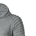 thumbnail image 3 of LEEy-world Hoodies for Men Full Zip Men's Zip Up Hoodie Heavyweight Lined Jacket Wool Warm Thick Winter Coat Sweatshirt Grey,S, 3 of 4