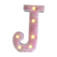 thumbnail image 3 of LED Alphabet Light Up Letters | 8.66" Tall | Battery Operated | Wall Mountable | Colorful Decorative Lighting | Home, Party, Event Decor | Portable Plastic Letters | Retro Style | ABS+, 3 of 3