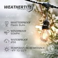 thumbnail image 6 of Brightech Ambience Pro - Waterproof LED Outdoor String Lights - Hanging, Dimmable 2W Vintage Edison Bulbs - 48 Ft Commercial Grade Patio Lights Create Cafe Ambience in Your Backyard, 6 of 8