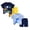 Dark Blue & Blue:4pc, variant on mgoYE Toddler Baby Boy Clothes Outfits Girl Clothes Cartoon Cotton Summer Short Sleeve T-Shirt Tops Shorts Clothes Sets 4Pcs for 3 9 18 Months 2T 3T 4T 5T 6T Size 2-3 Years