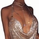 thumbnail image 5 of Collar de arnés de moda, cadena de cuerpo ajustable con diamantes de imitación de aleación para mujer, cadena para el pecho para fiesta, 5 of 5