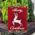 thumbnail image 3 of America Forever Merry Christmas Garden Flag - White Reindeer Red Xmas Jingle Bells Winter Christmas New Year Holiday Flag - Seasonal Yard Outdoor Decorative Double Sided Flag - 12.5 x 18 Inches, 3 of 3