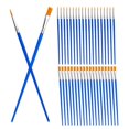 thumbnail image 5 of Professional Flat Paint Brushes For Acrylic Oil Watercolor Canvas Face Painting Detailing Outlining Filling Colors 60Pcs, 5 of 5