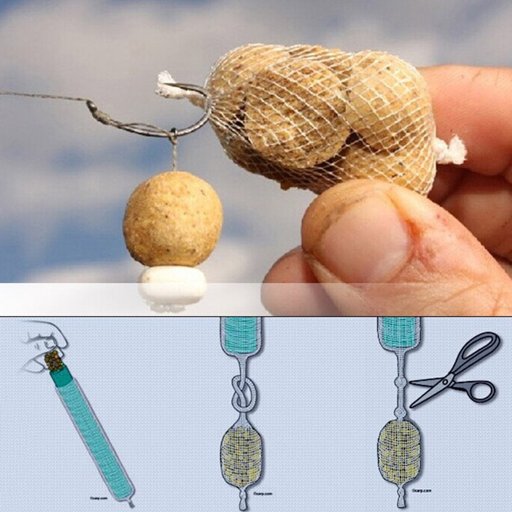 PVA Carp Fishing Bait Mesh Net - 37mm X 5m Water Soluble Bait Bag For Nesting, Catfish, Fishing Accessories