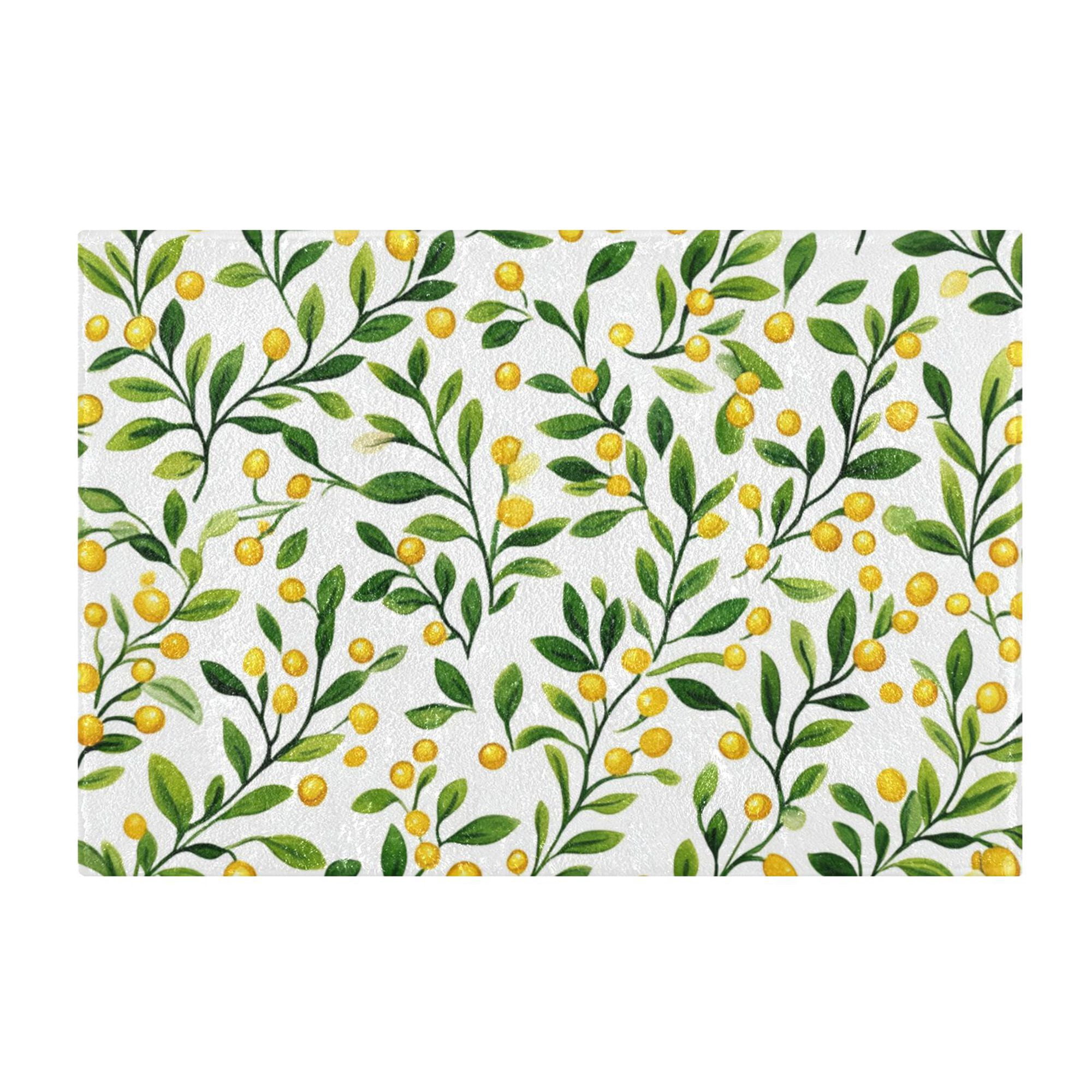 Yayeee Bath Rug for Bathroom Floor Non Slip Rectangle Fluffy Soft Absorbent Mat, 16"x24", Olive Leaf