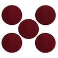thumbnail image 1 of Furnish My Place Modern Plush Solid Burgundy Color Rug - Pets and Kids Friendly Rug, Indoor/Outdoor Mat, Area Rugs Great for Kids, Pets, Living Room, Made in USA, 18" Round - Set of 5, 1 of 12