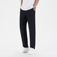 thumbnail image 2 of PuLe Men's Pants Mens High Waisted Pants Lounge Relaxed Fit Athletic Travel Hiking Pant Casual Fashion Hiking Lounge Solid Pant, 2 of 9