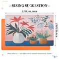 thumbnail image 6 of Yayeee Doormat for Inside 20"x32" Absorbent Low-Profile Washable Non-Slip Rubber Backed Entryway Rug, Flowers and Leaves, 6 of 8