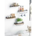 thumbnail image 4 of Estantes flotantes montados en la pared AMADA HOMEFURNISHING con toalla, 4 of 7