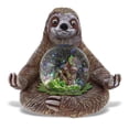 thumbnail image 2 of CoTa Global Sloth Snow Globe Decor - Beautiful Sparkling Pink Glitter Snow Globe with Sloth Figurine, Table Top Snow Globe Decor, Snow Globe with Sloth Animal Figurines for Kids and Adults- 45 mm, 2 of 5