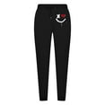 thumbnail image 6 of KeShDi Mens Sweat Pants Sweat Pants Men Men's Sports Pants Tapered Running Exercise Pants Drawstring Running Pants Printed Pants Black M, 6 of 7
