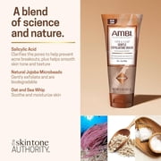 Ambi Even & Clear Gentle Exfoliating Wash with Oat and Sea Whip, Salicylic Acid Acne Treatment, Exfoliates to Help Smooth Skin Tone & Texture, 5 Ounce