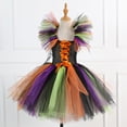 thumbnail image 2 of CHOYURME CHONYURM Girls Halloween Witch Costume with Witch Hat and Magic Brooms for 2-12 Years, 2 of 7