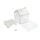 thumbnail image 5 of Comedero para pájaros, accesorio para jaula, bebedero portátil, cuenco de baño colgante para pájaros, para loros, pinzones, agapornis., 5 of 10