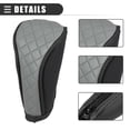 thumbnail image 4 of Funda universal para palanca de cambios manual de coche con cremallera, funda para palanca de cambios, funda para palanca de cambios, moderna, piel sintética, negro y gris, 4 of 7