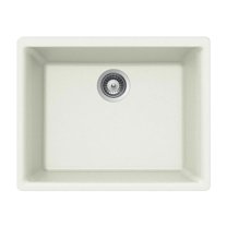 Houzer G-100U-CLOUD 23.62" x 20.87" x 8.66" Topmount Cloud Granite Undermount Single Bowl Kitchen Sink
