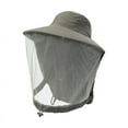 thumbnail image 1 of Abejas que mantienen velos sombrero nailon protector transpirable protección facial apicultor Verde, 1 of 8