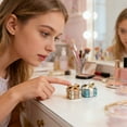 thumbnail image 4 of Enamel Jewelry Box With Rhinestone Bow, Decorative Keepsake Box For S & Teens, Storage Organizer For Earrings Necklaces Rings, Gift-Ready Jewelry Display Case, Elegant Vanity, 4 of 5