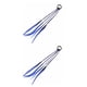 thumbnail image 3 of Qarigey Pelucas de colores para Coleta, adorno para el pelo, diademas de goma, cinta elástica giratoria, accesorios para el cabello azul 2piezas Qarigey CBP053269, 3 of 5