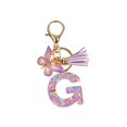 thumbnail image 4 of Letter Key Keychain Resin Keychain Ornaments Bright Color Adorable Birthday Gifts with Butterfly Tassel Pendant, 4 of 8