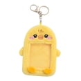 thumbnail image 3 of Llavero porta tarjetas fotográficas de peluche con dibujos de animales, protector de tarjetas, foto linda e informal Pato, 3 of 9