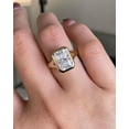 thumbnail image 5 of 3Ct Radiant Cut Lab Created Diamond Solitaire Engagement Ring 14K Yellow Gold Plated Silver, 5 of 5