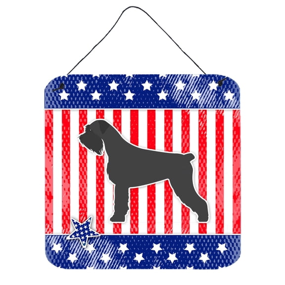 Carolines Treasures BB3373DS66 USA Patriotic Giant Schnauzer Wall or Door Hanging Prints