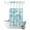 Teal Green, variant on No Hook Shower Curtain, Turquoise Coastal Shower Curtains for Bathroom with See Through Top Window, Nautical Starfish Coral Jellyfish Shell Sea Waterproof & Washable Bath Curtain 60"x72"