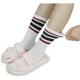 thumbnail image 5 of YooGuoGuo Striped Crew Socks Women - Retro Novelty Socks - Stretchy Casual Athletic Cotton Sock Size 5-11, 5 of 6