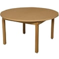 thumbnail image 4 of 42" round high pressure laminate table with hardwood legs- 18", 4 of 4