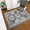Boho Gray Check, variant on CHAKME Boho Vintage Office Chair Mat 3'x4' Non Slip Washable Easy Glide Carpet Protector Hardwood Floor Oriental Floral Desk Chair Rug