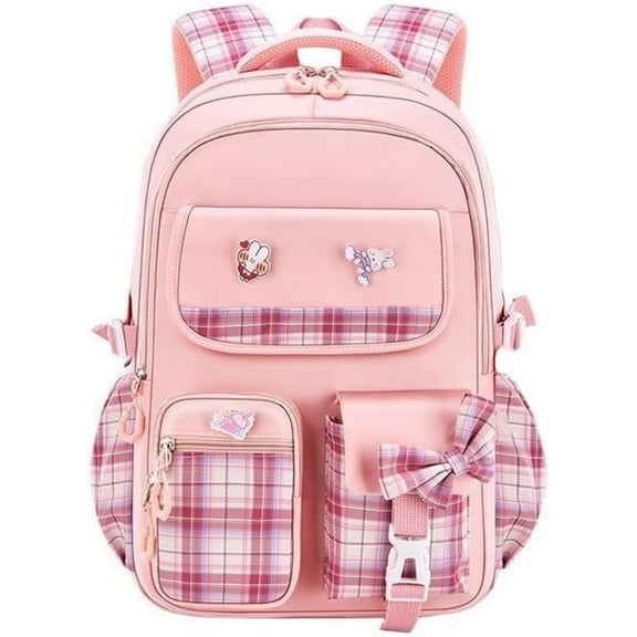 BTEPSGA School Backpack, Bookbags Back Pack School Bag Cute Stylish Plaid Backpack