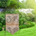 thumbnail image 2 of Wukai The World is Hemisphere Print Garden Flag 12.5x18 Inch Double Sided Sun-resistant Rain-resistant, Wrinkle-resistant Colorfast(Only Flag), 2 of 7