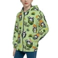 thumbnail image 2 of Kdxio Cute Panda Bear In Greenery Forest Pattern Kids Boys Girls Zip Up Hoodie 3D Printed Hooded Sweatshirt Hoody Coat with Pocket 7-12 Y-Small, 2 of 6