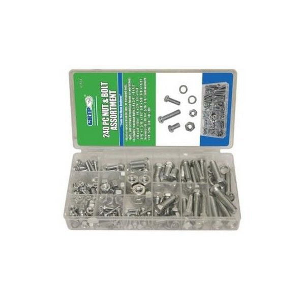 Grip 43164 240 Piece Metric Nut and Bolt Kit 