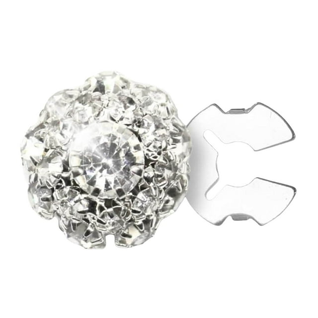 Wojeull Rhinestone Button Covers Buttons For Clothing Detachable Shirt Button Clips Buttons Jewelry Button Snaps With Pliers For Dress Suit Tux Shirt Accessories 1pc