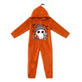 thumbnail image 2 of Halloween Pumpkin Onesie Pajamas, Halloween Cute Ghost Plush Hooded for Adults, Cozy Loungewear for Parties and Movie Nights, Style01# L, 2 of 5