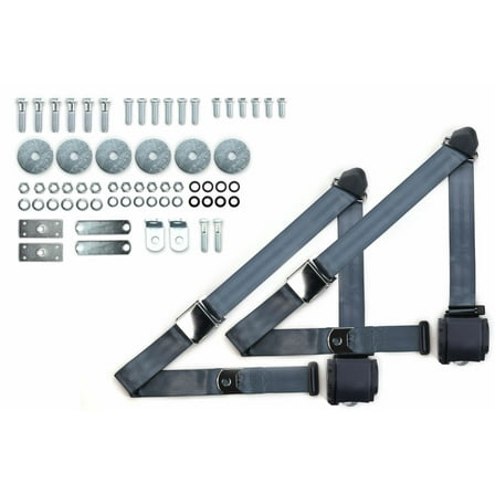 1957 Ford Fairlane Retractable Shoulder Safety Seat Belt Kit Aviation Retro