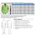 thumbnail image 3 of Designer Spring Summer Men's Casual Cotton Linen Solid Color Long Sleeve Shirts Loose Shirts XL, 3 of 5